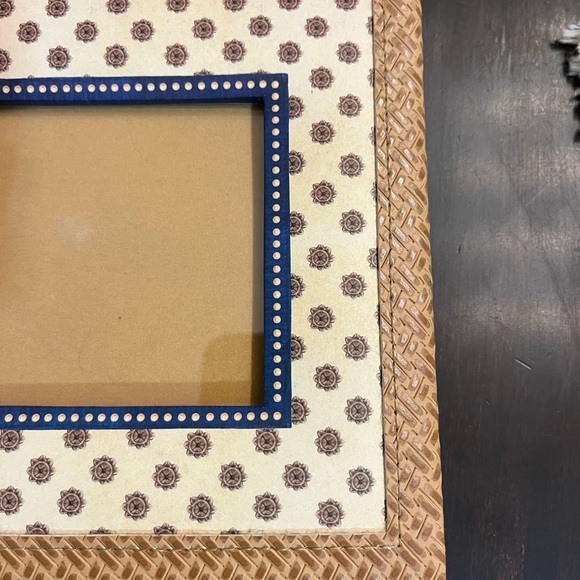 Chic Brown, Cream and Blue Geometric Picture Frame - Picture 9 of 9